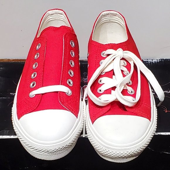 Demonia red unisex sneakers - Picture 2 of 3